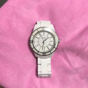 Fossil white watch